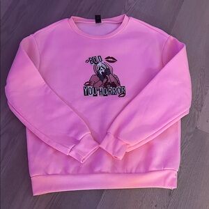 SHEIN Pink Graphic Sweater